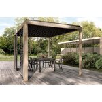 Pergola Ocean Natural-Charc (Bizzotto)  3x4m