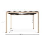 Pergola Ocean Natural-Charc (Bizzotto)  3x4m
