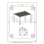 Pergola Ocean Natural-Charc (Bizzotto)  3x4m