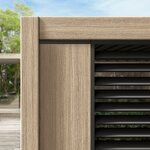Pergola Ocean Natural-Charc (Bizzotto)  3x4m