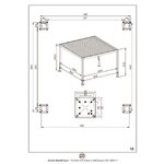 Pergola Ocean Rustic-White (Bizzotto) 3.6x3.6m