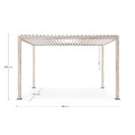 Pergola Ocean Rustic-White (Bizzotto) 3x4m