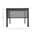 Pergola side screen cha (bizzotto) 3.6m