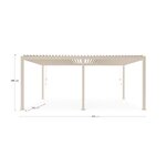 Pergola ocean silk (bizzotto) 3.6x6m