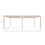 Pergola Ocean Silk (Bizzotto) 3.6x7.2m