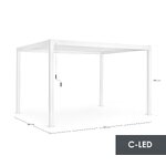 Pergola Ocean White (Bizzotto) 3x4m