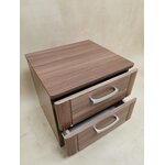 Brown small bedside table