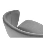 2 tuolin setti (eliana) bsl concept vaaleanharmaa, sametti, musta pyökki