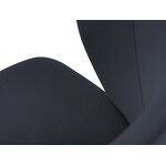 Set of 2 chairs (eliana) bsl concept dark blue, velvet, black beech wood