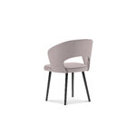 Set of 2 chairs (eliana) bsl concept lavender, velvet, black beech