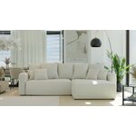 Белый угловой диван-кровать (бари л) комфорт