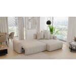 Белый угловой диван-кровать (бари л) комфорт