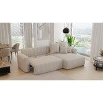 Белый угловой диван-кровать (бари л) комфорт