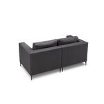 Garden sofa (fiji) calme jardin black, vinyl, black metal