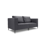 Garden sofa (fiji) calme jardin dark grey, vinyl, black metal