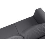 Garden sofa (fiji) calme jardin dark grey, vinyl, black metal