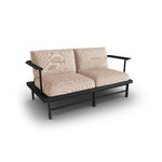 Садовый диван &quot;Гавайи&quot; бежевый, структурная ткань