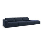 Modular sofa sofa &#39;maui&#39; dark blue, structured fabric, black plastic, better