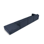 Modular sofa sofa &#39;maui&#39; dark blue, structured fabric, black plastic, better