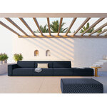 Modular sofa sofa &#39;maui&#39; dark blue, structured fabric, black plastic, better