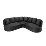 Outdoor sofa (barts) calme jardin black, vinyl