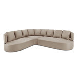 Outdoor sofa (barts) calme jardin beige, vinyl, without legs, left