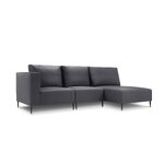 State sofa (fiji) calme jardin dark gray, vinyl, black metal, better