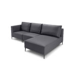 State sofa (fiji) calme jardin dark gray, vinyl, black metal, better