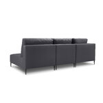 State sofa (fiji) calme jardin dark gray, vinyl, black metal, better