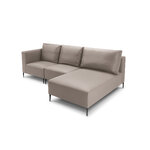 Sofa (fiji) calme jardin beige, vinyl, black metal, better