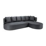 State sofa (barts) calme jardin dark grey, vinyl, without legs, better