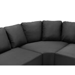 Outdoor sofa (barts) calme jardin black, vinyl, without legs, better