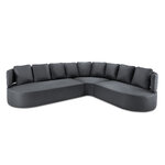 Outdoor sofa (barts) calme jardin dark grey, vinyl, without legs, better