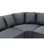 Outdoor sofa (barts) calme jardin dark grey, vinyl, without legs, better