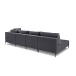 Outdoor sofa (fiji) calme jardin dark grey, vinyl, black metal, better