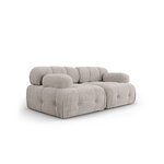 Modular sofa &#39;ferento&#39; light grey, structured fabric