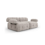 Modular sofa &#39;ferento&#39; light grey, structured fabric