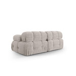 Modular sofa &#39;ferento&#39; light grey, structured fabric