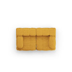 Modular sofa &#39;ferento&#39; mustard, structured fabric