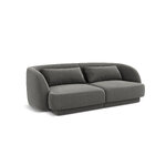 Aksominė sofa (gaminys) šviesiai pilka, aksominė