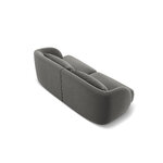 Aksominė sofa (gaminys) šviesiai pilka, aksominė