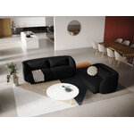 Velvet sofa (product) black, velvet