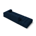 Velvet sofa &#39;chicago&#39; deep blue, velvet, left