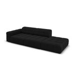 Velvet sofa &#39;chicago&#39; black, velvet, better