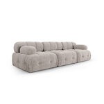 Modular sofa &#39;ferento&#39; light grey, structured fabric