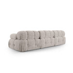 Modular sofa &#39;ferento&#39; light grey, structured fabric