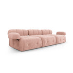 Modulārais dīvāns &#39;ferento&#39; rozā, strukturēts audums