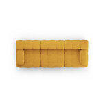 Modular sofa &#39;ferento&#39; mustard, structured fabric