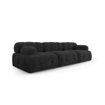 Modular sofa &#39;ferento&#39; black, structured fabric