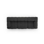 Modular sofa &#39;ferento&#39; black, structured fabric